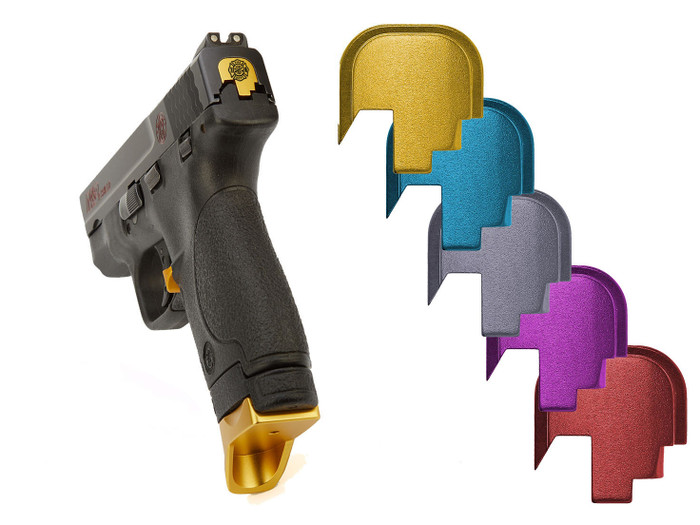 NDZ Smith & Wesson Shield Series Rear Slide Plate, 9MM .40 Cal - Multiple Colors